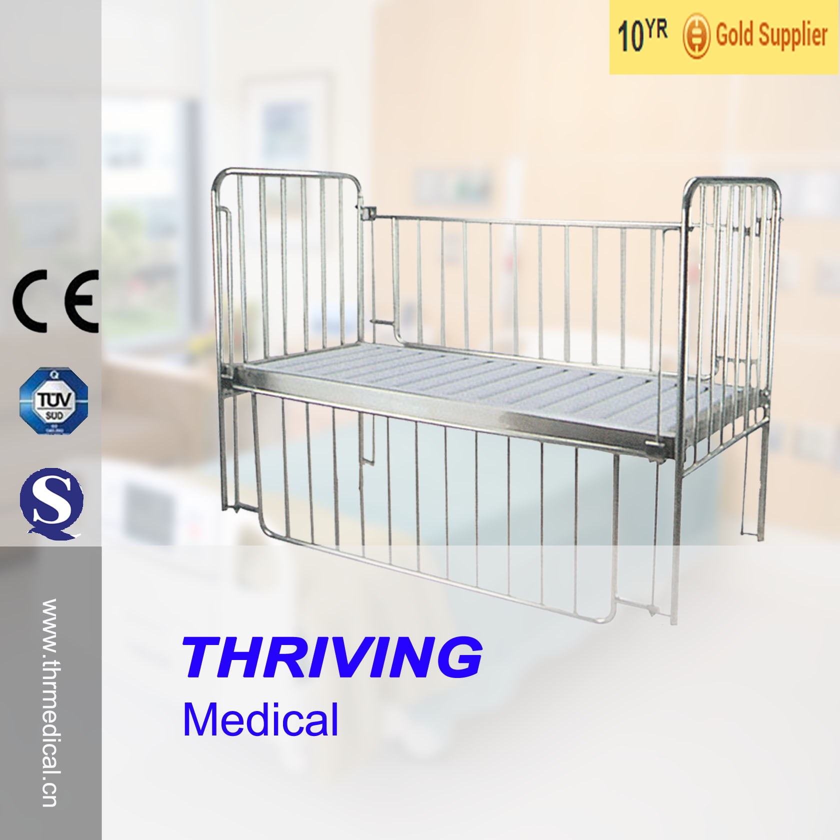 Thr-CB12 Hospital Stainless-Steel Child Bed