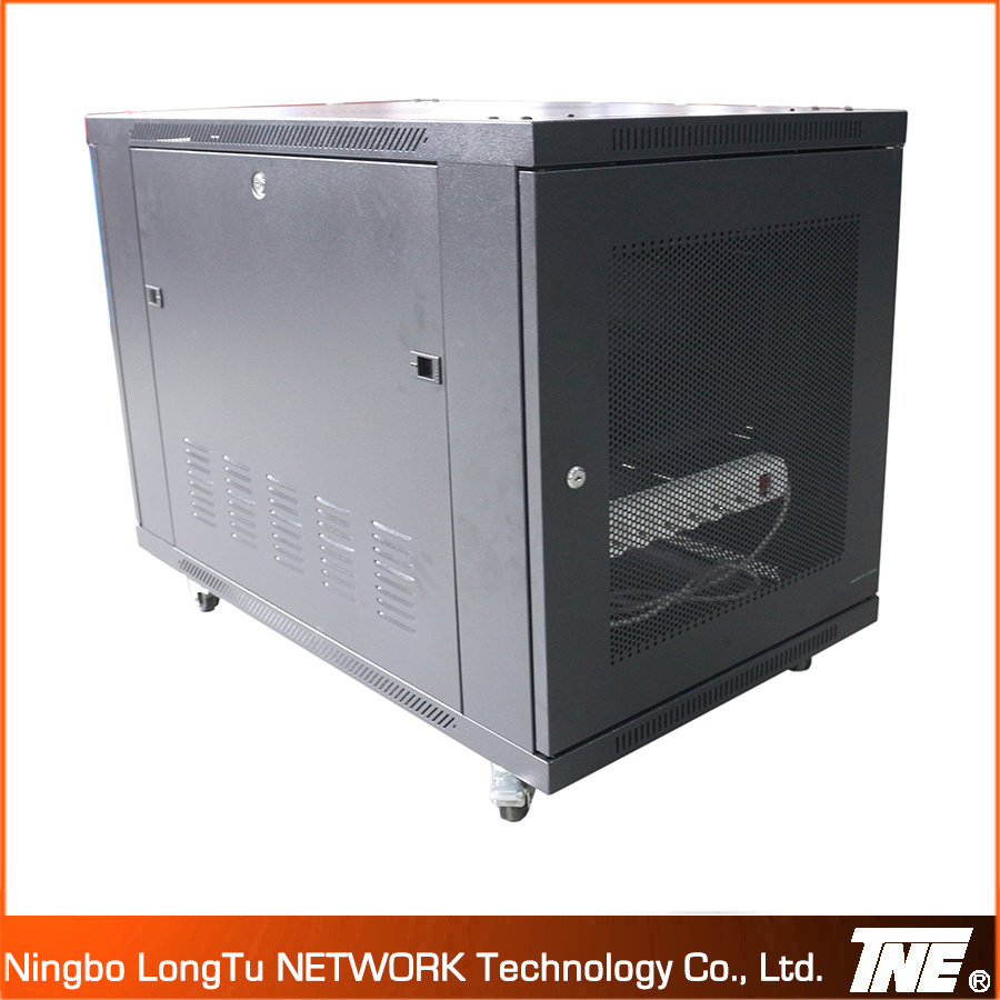 Network Cabinet with Flat Mesh Door