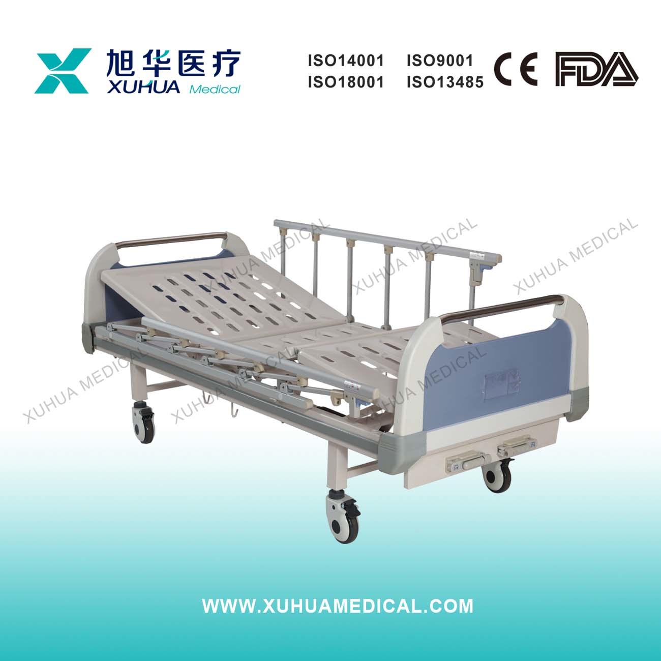 New Designed 2-Cranks Manual Hospital Patient Bed