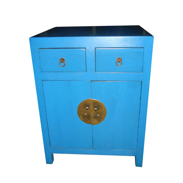 Chinese Antique Blue Wooden Cabinet Lwb400