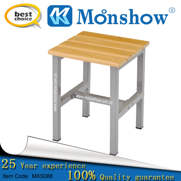 Hardwood Square Stool for School Furniture