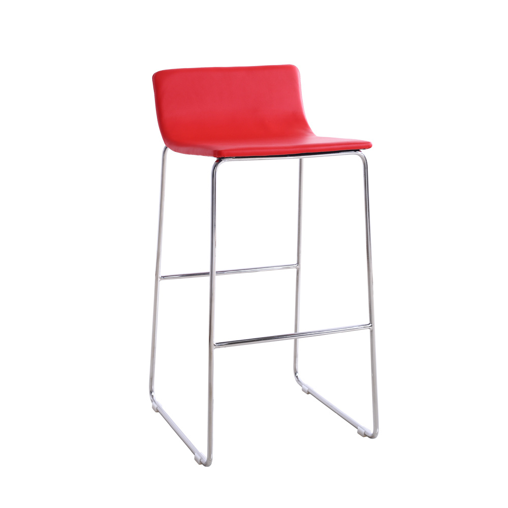 Modern Red High Soft Bar Chair with Metal Leg (SP-HBC246)