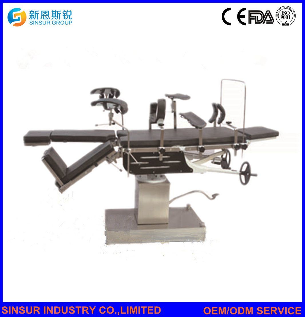 Medical Instrument Hospital Equipment Multi-Function Manual Hydraulic Operating Table