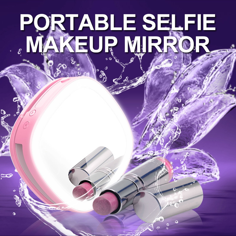 2018 Selfie Light with Makeup Mirror Powerbank Flash Light