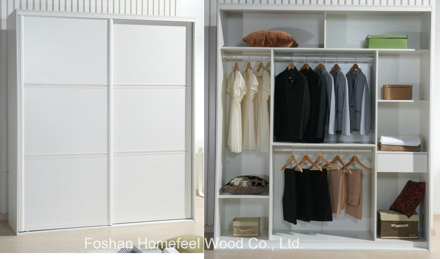 2.1 M Modern Simple Style Wooden Customized Sliding Wardrobe