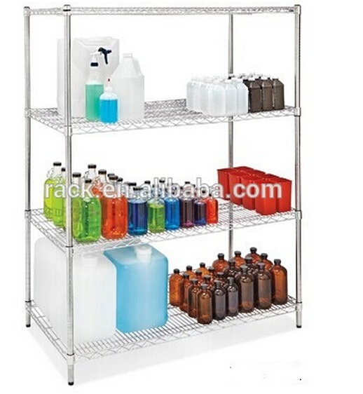 Adjustable Chrome Metal Wire Hospital Pharmacy Shelving