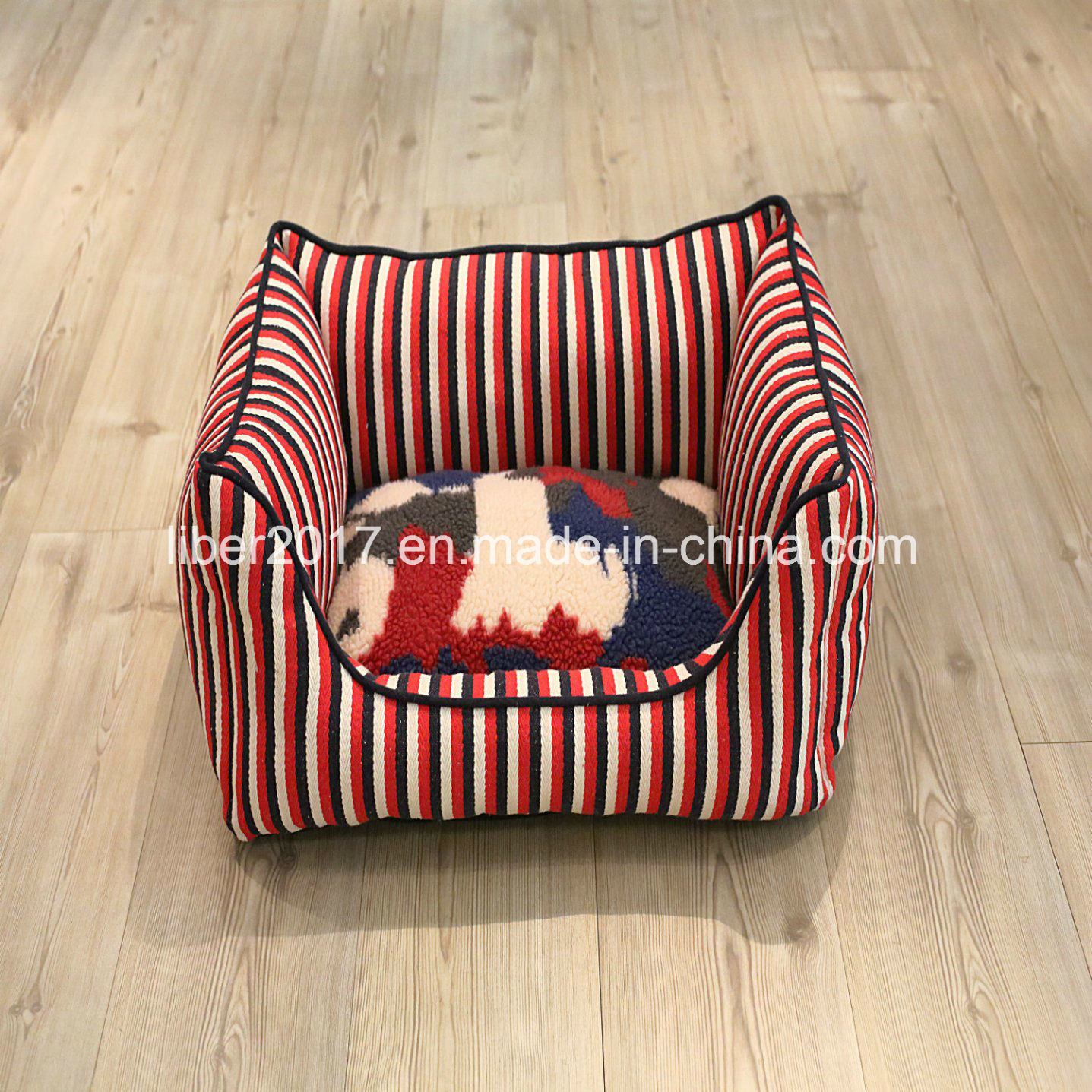 Red Stripes Fashion Design Pet Pet Accessories Cat Dog Sofa Bed