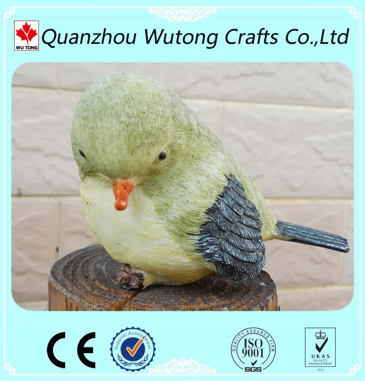 Custom Lovely Garden Decoration Resin Bird Figurines