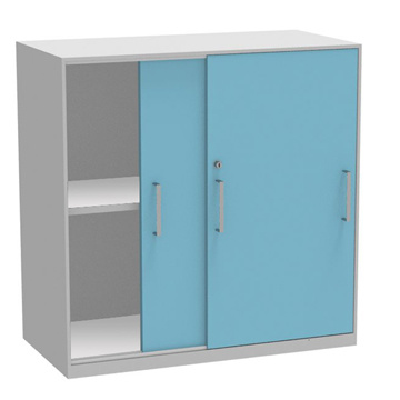 Metal Book Cabinet with 2 Drawers (SI6-LCF2BC)