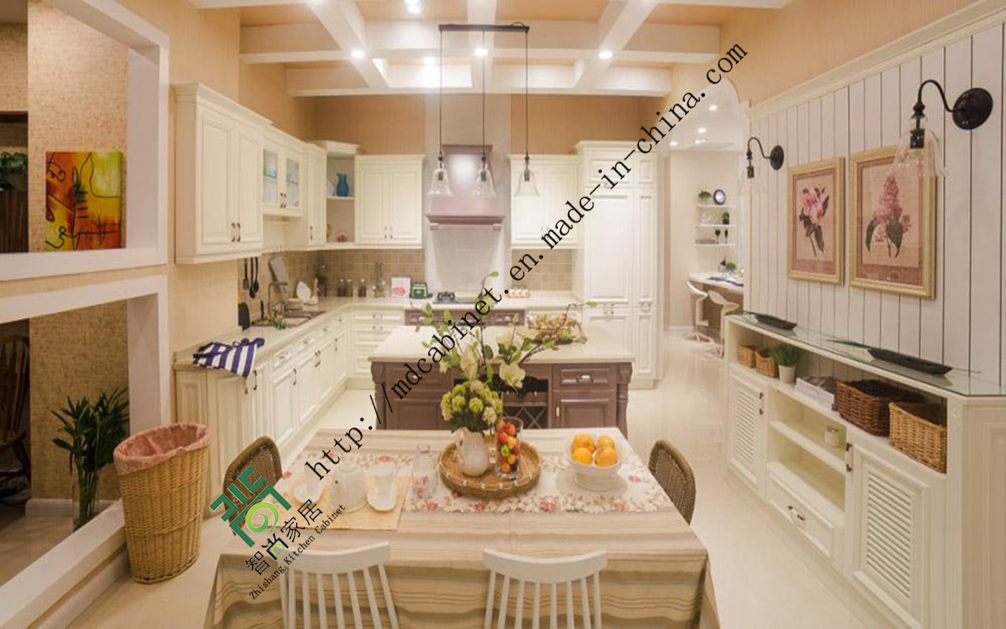 New Design PVC Kitchen Cabinets (ZS-257)