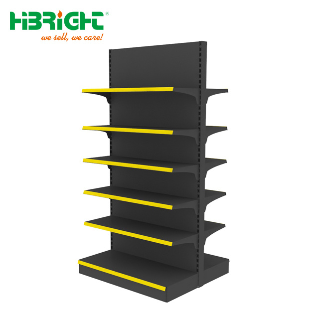 Double Side Gondola Shelving with Label Holder