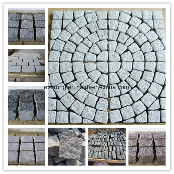 Driveway Granite Cobble/Cube/Cubic Paving Stone / Paver Stone in Grey/Black/Red/Yellow Color for Sale