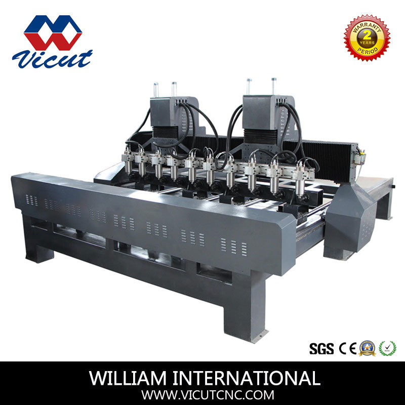 10 Spindle CNC Milling Machine with Rotary Axis (VCT-3230FR-2Z-10H)