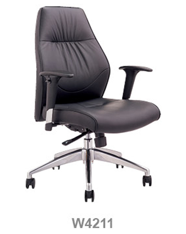 Modern Black PU Leather Staff Chair for Office Furniture