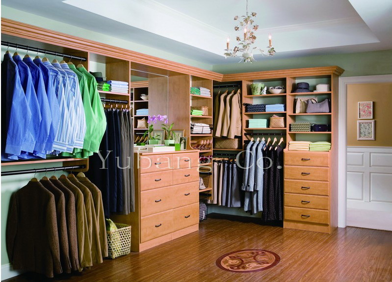 Solid Wood Walk in Closet (Bedroom closets) (BF38)