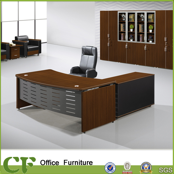 Classic Design Executive Desk with Steel Front Panel