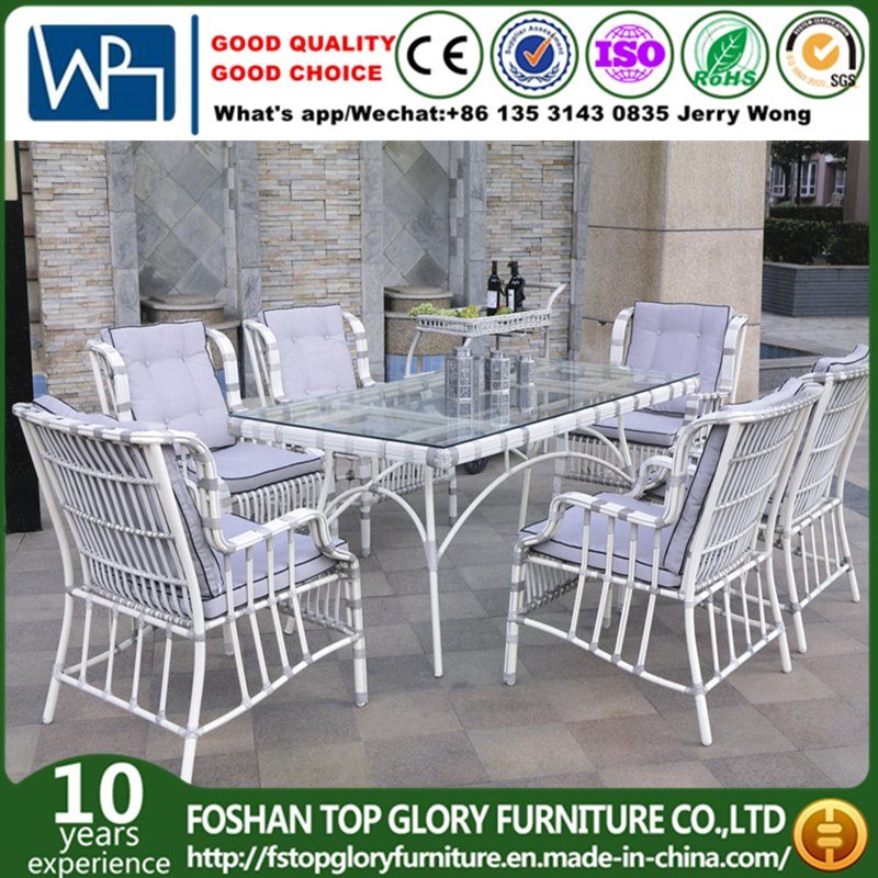 Rattan Dining Table Set with Six Chair (TG-1667)