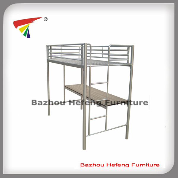 School Dormitory Metal Bunk Bed with Bookcase (HF003)