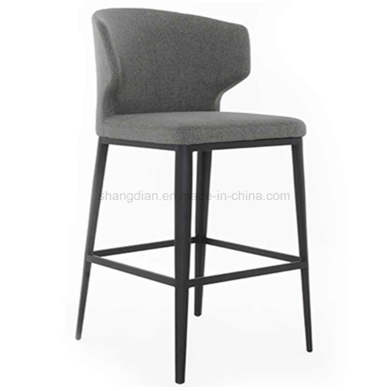 Light Color Ash Solid Wood High Bar Stool (SS-01)