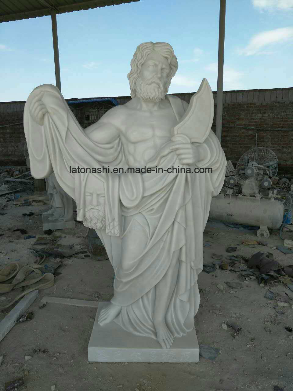 Natural White Marble Stone Art Carving Sculpture for Landscape Decoration