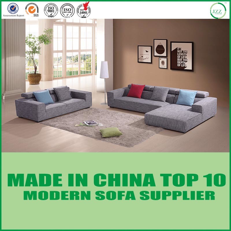 Living Room Furniture Modern Design Wooden Frame Fabric Sofa