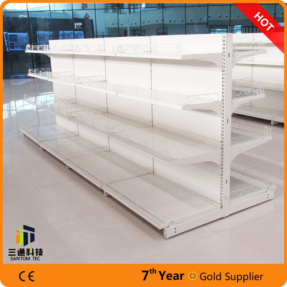 Double Side Steel Supermarket Gondola Bay/Supermarket Steel display Shelving