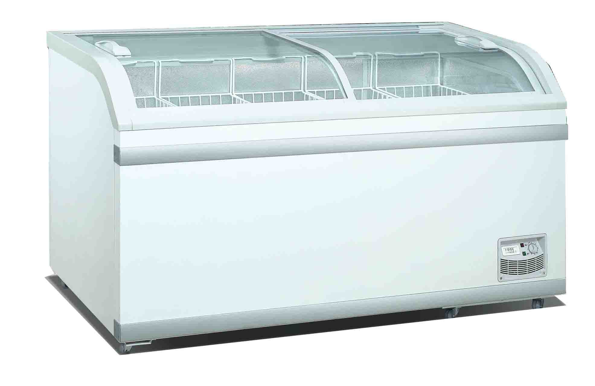 Chest Glass Door Freezer, Closed Display Cabinet