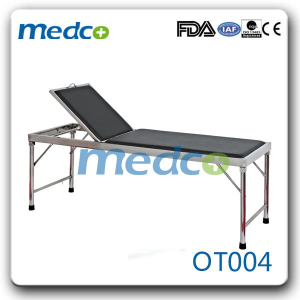 Adjustable Stainless Steel Hospital Medical Exam Table