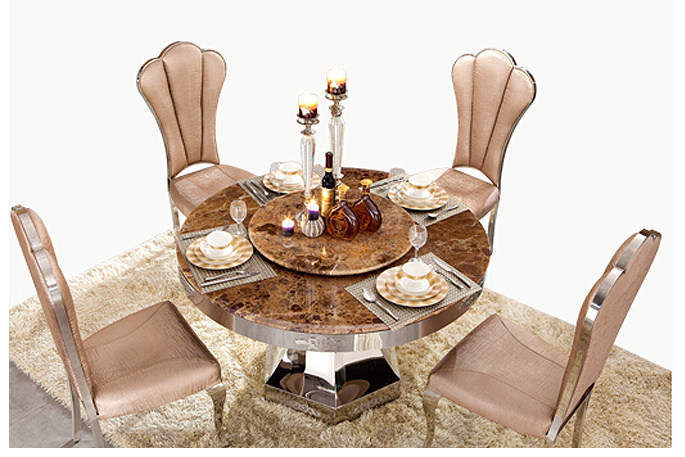 Furniture Glass Dining Table Set Design