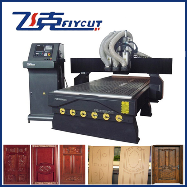 Three Spindles Auto Change Tools CNC Wood Carving Machine, CNC Engraver