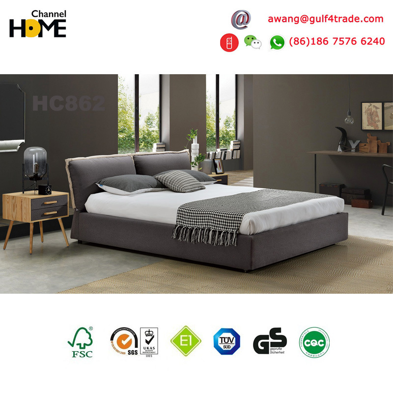 2017 Wooden Fabric Bed for Livingroom/Home/Bedroom (HC862C)