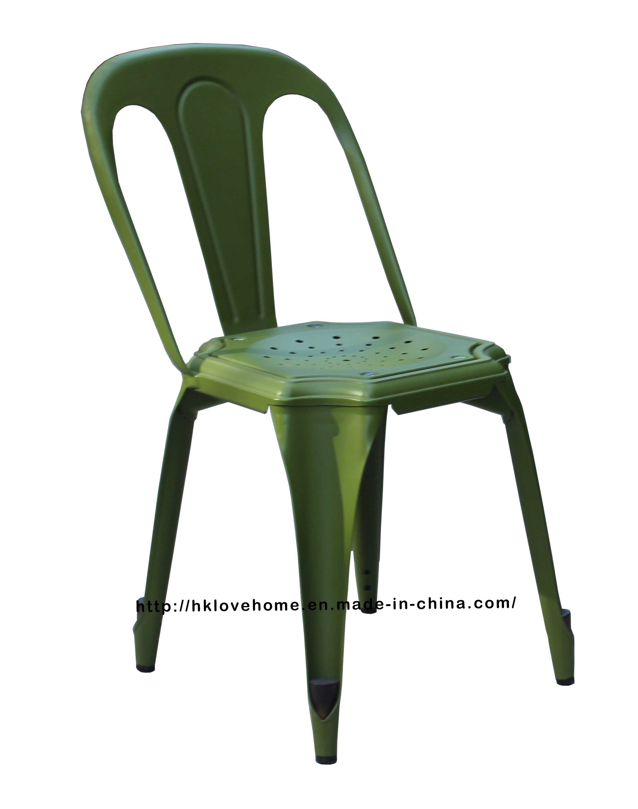 Classic Industrial Vintage Armand Metal Dining Restaurant Garden Chair