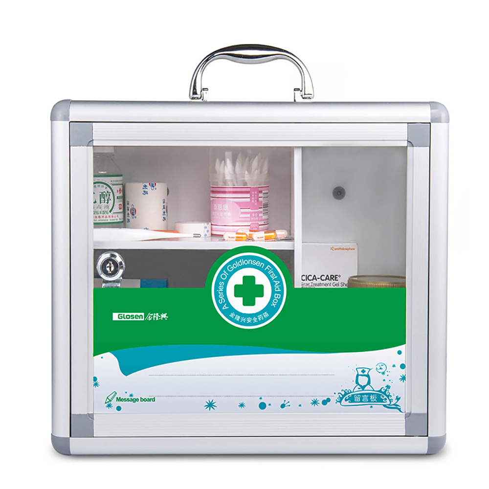 Wall Mounted Lockable Metal First Aid Cabinet for Medicine Storage