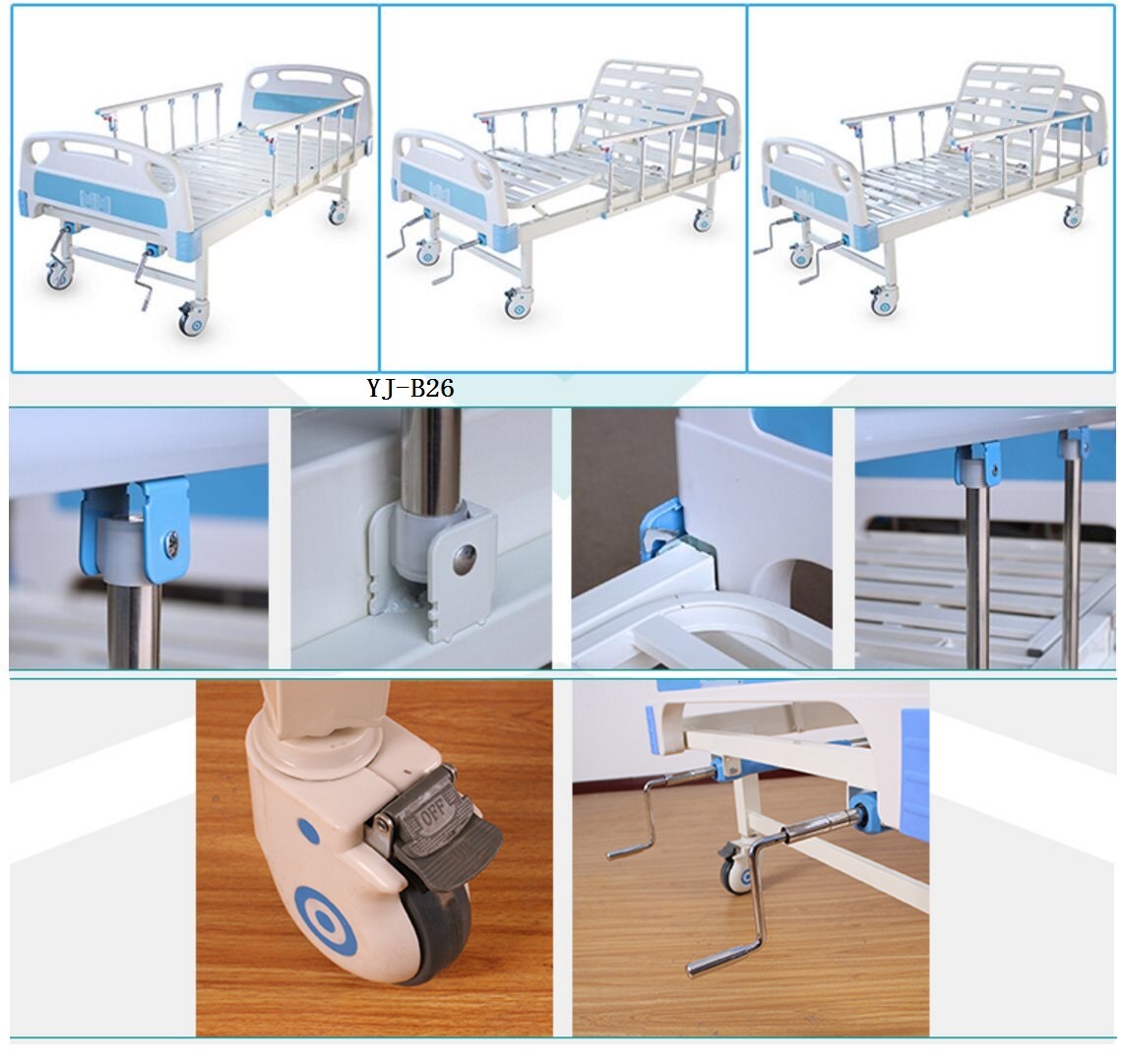 Promotional 2 Hand Crank Medical Hospital Bed Wholesale