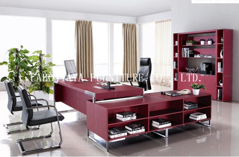 Modern Leather MDF Office Desk (V3)