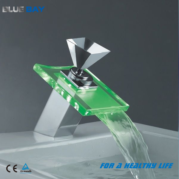 Ce Single Handle Glass Basin Mixer for Bathroom