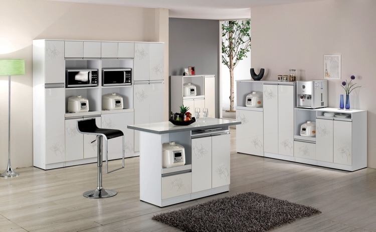 New Melamine MDF Kitchen Cabinet for Sale (GLOE110)