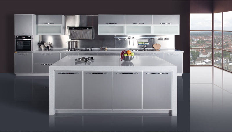 High Glossy UV Modern Kitchen Cabinets (ZX-032)