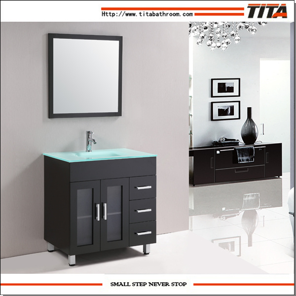 Solid Wood Bathroom Cabinet/Bath Sink Vanity/Wooden Bathroom Cabinet (T9109)