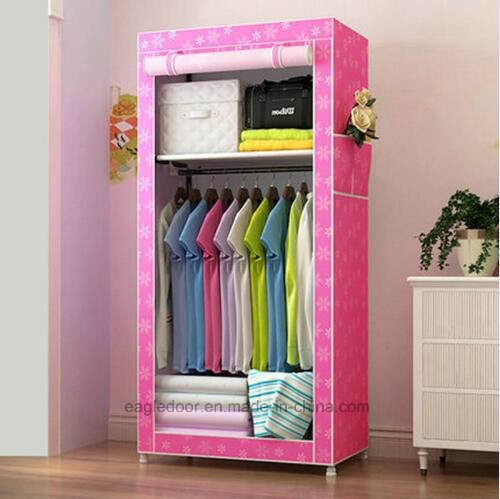 Modern Simple Wardrobe Household Fabric Folding Cloth Ward Storage Assembly King Size Reinforcement Combination Simple Wardrobe (FW-31C)