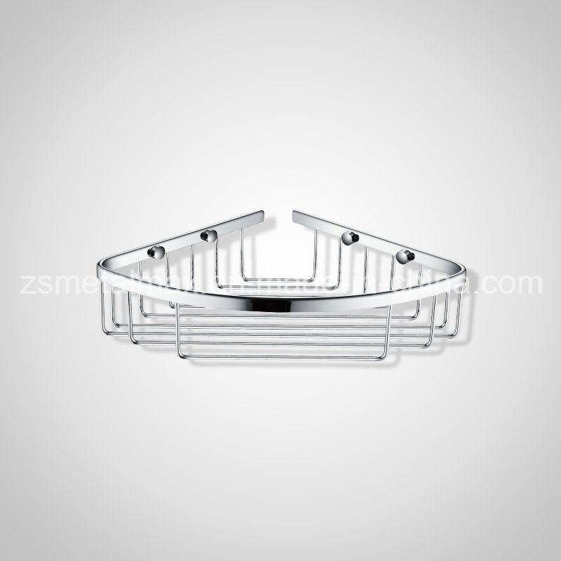 Bathroom Wall Corner Mounted Stainless Steel Shower Shelf (CJ001)