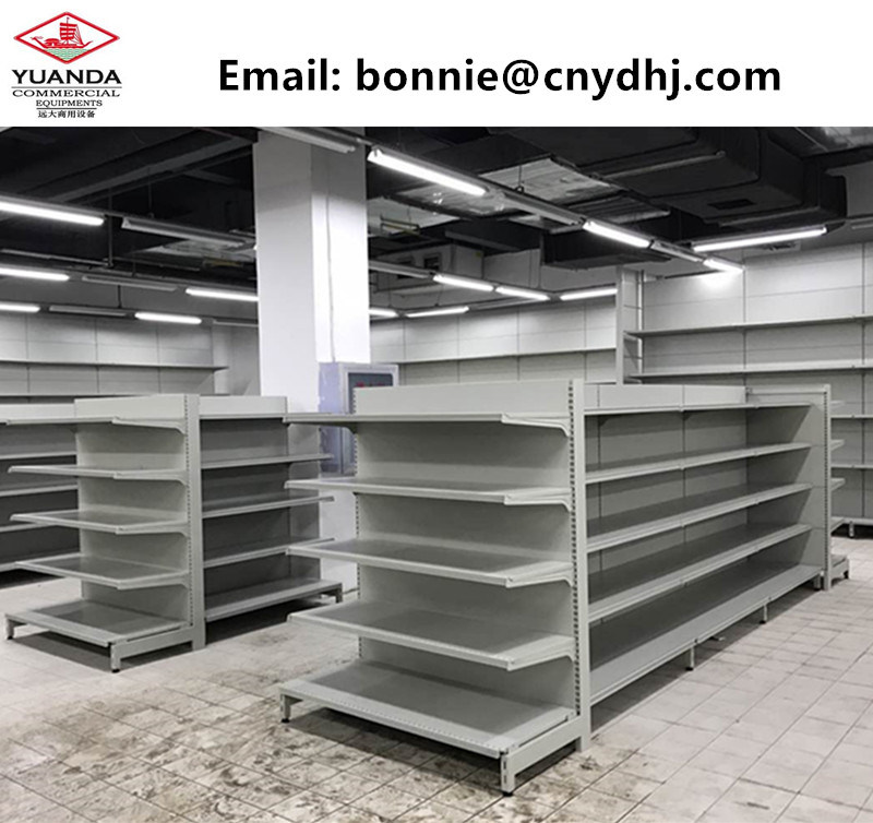 Metal Shelf Flat Board 150kg White Color Gondola Shelf