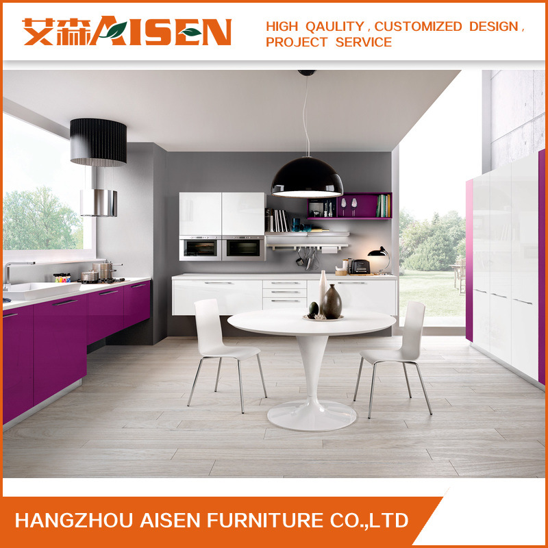 Customized Modern Lacquer Kitchen Cabinet for Kitchen Furniture