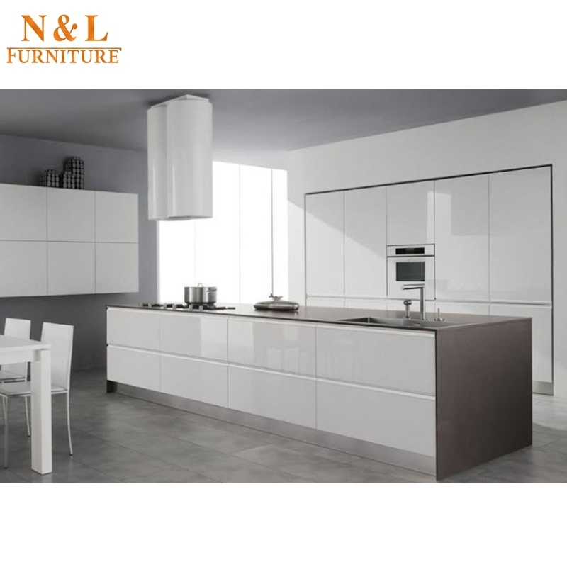 Hot Sell Modern Design Wooden Kitchen Furniture in Grey Color