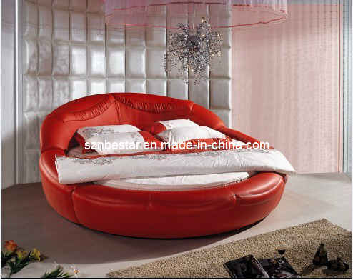 Bedroom Furniture Modern Round Soft Bed (SF304)