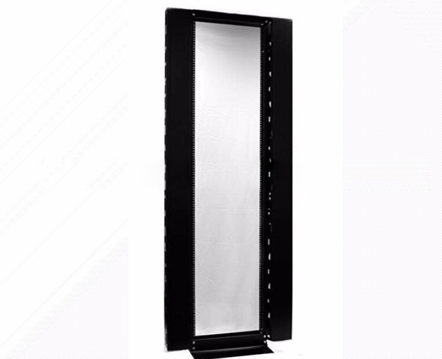 16 Gauge Steel Black Power Coated Industrial Electrical Vertical Relay Rack Cabinet 19 Inch 24u 32u Big Hole Mounted Shelf