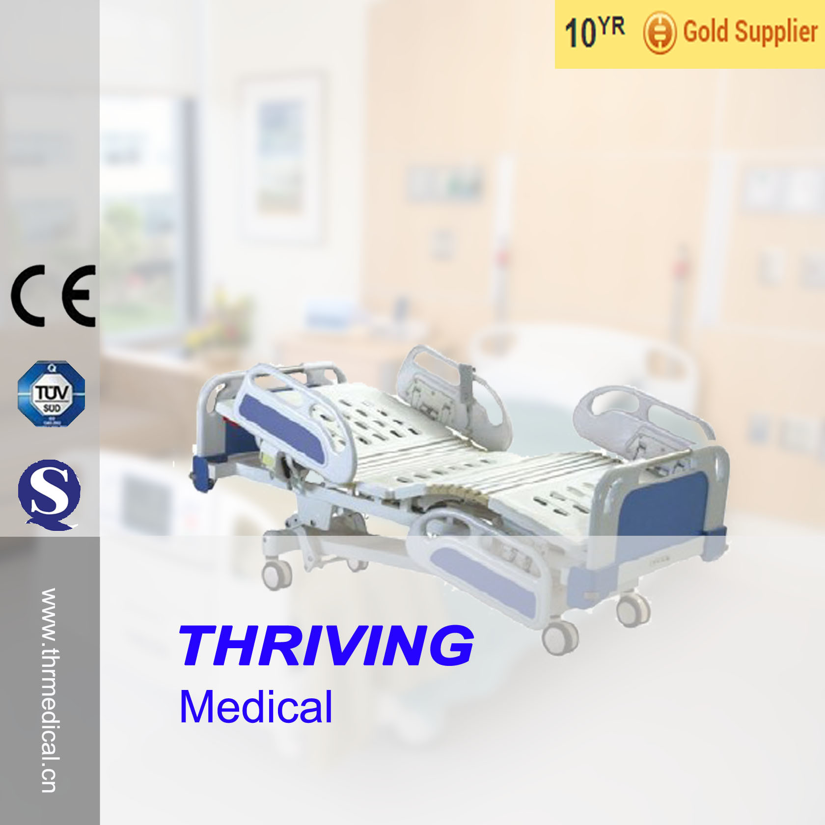 Five-Function Electric Sickroom Nursing Bed