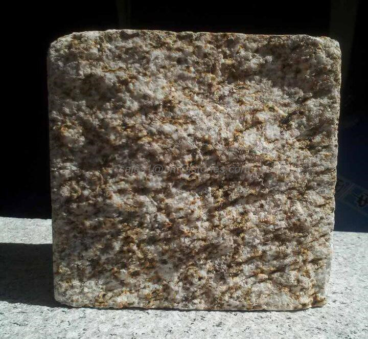 China Misty Yellow/Rusty Yellow/Beige Color/G682 Granite Garden/Cobble/ Cube/Kerb/Fan Shape/Paving Stones for Landscaping/Parking/Driveway/Walkway