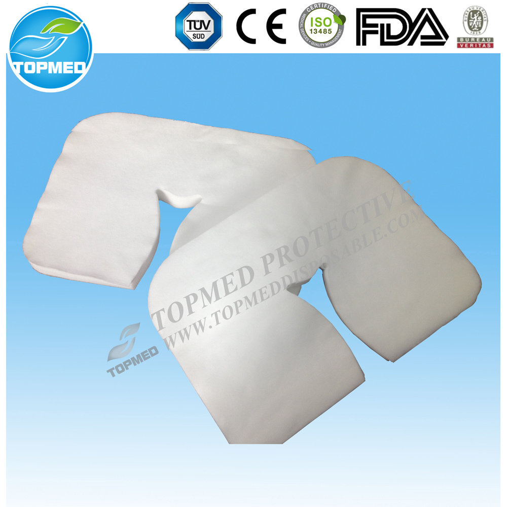 Beauty Salon Table Spunlace Nonwoven Disposable Face Rest Cover, Soft Face Cover