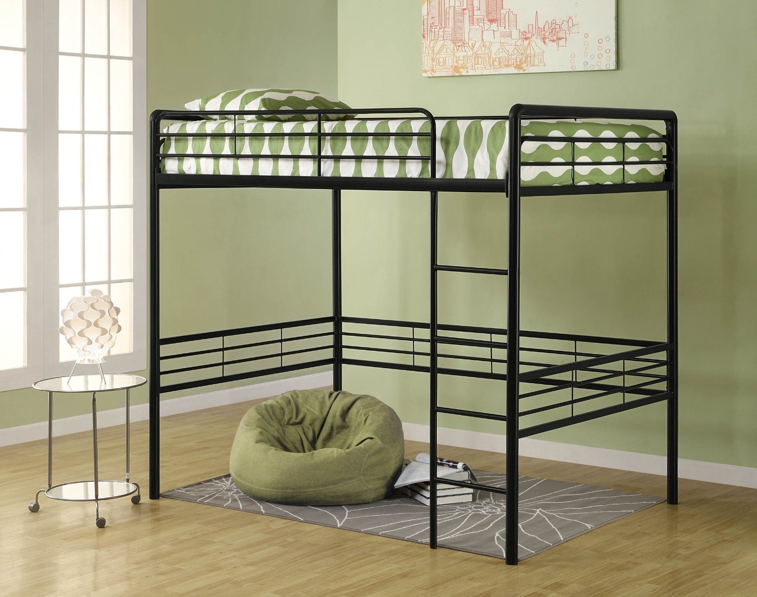 Full Metal Loft Bunk Bed/Steel Loft Bed